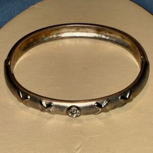 Elegant Gold and Silver Bangle Bracelet